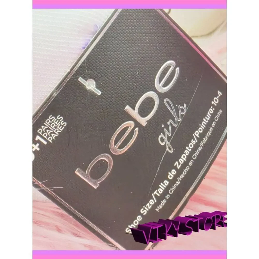 BEBE Socks Gray10 Pairs Girls 4-10 NEW!